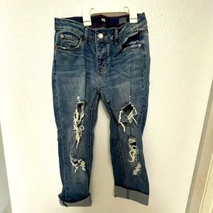 BLACK LABEL Used SIZE 5 JEAN MID RISE BOYFRIEND